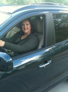 Judith in her new Santa Fe